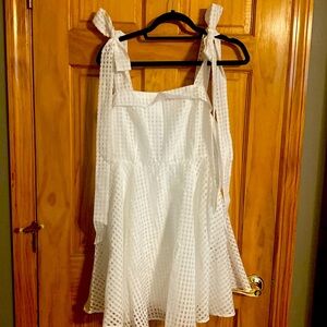 Lulus white mini gingham size M